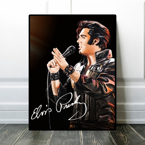 COPY - Elvis Presley Art  Premium Quality Framed Print 11x8.5 - Picture 1 of 1